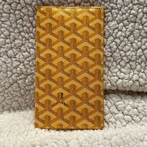PRELOVED Goyard Saint Roch bifoldWallet, Goyardine in Yellow/Gold